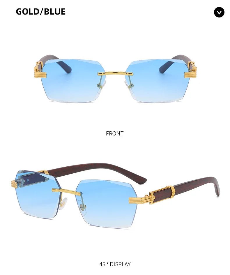 2024 Sunglasses Rectangle Fashion Popular Women Men Shades Small Square Sun Glasses For Female male Summer Traveling Oculos