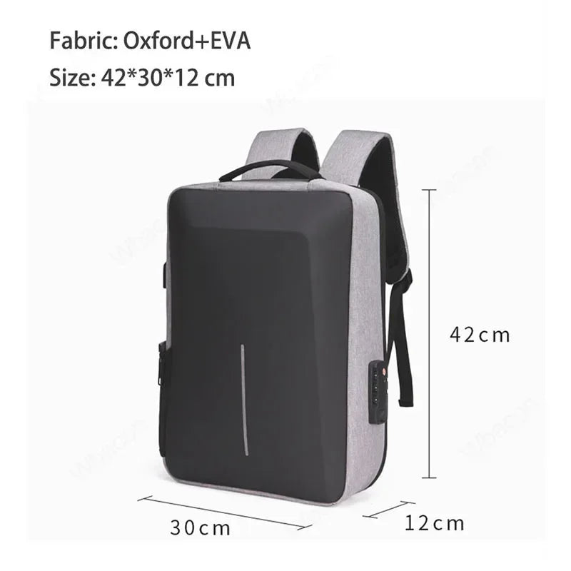 Laptop Backpack Anti-theft Waterproof School Backpacks with USB Charging Travel Laptop Bag Hard Shell Computer Backpack 17 Inch