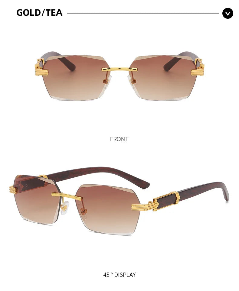 2024 Sunglasses Rectangle Fashion Popular Women Men Shades Small Square Sun Glasses For Female male Summer Traveling Oculos